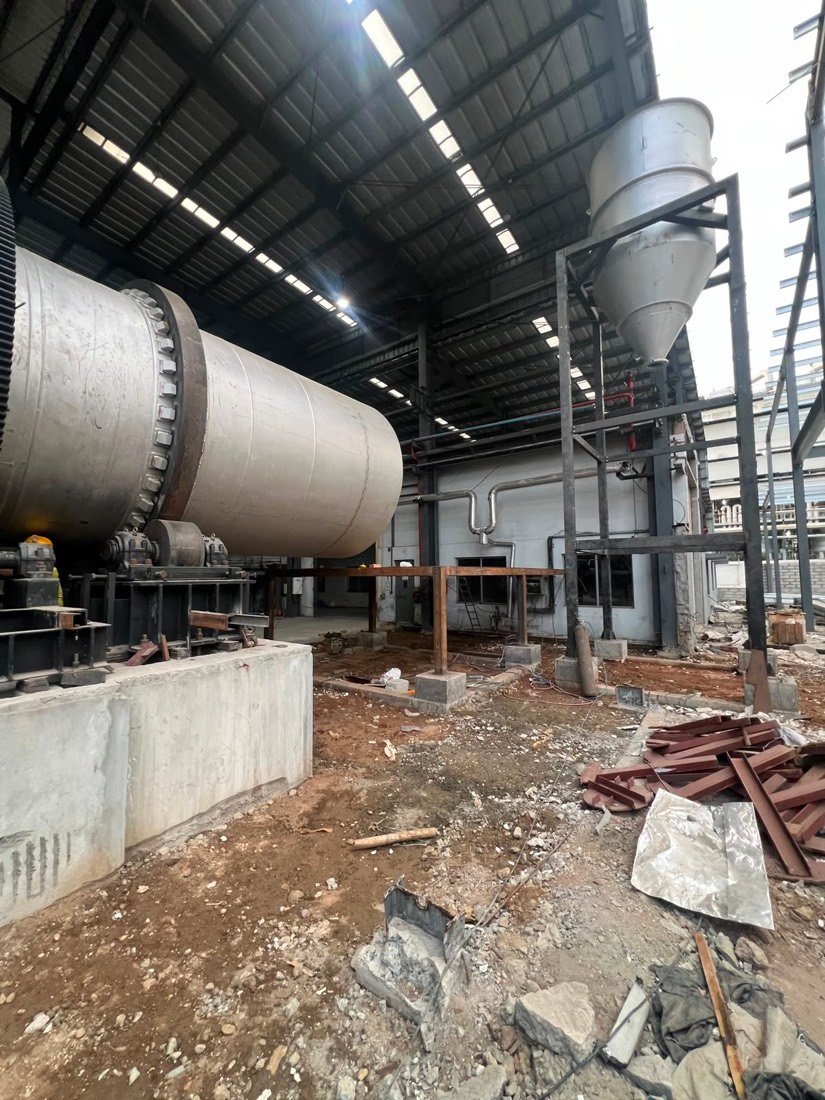 Rotary Drum Installation with Cyclone Separator &mdash; FTP site work, Erode