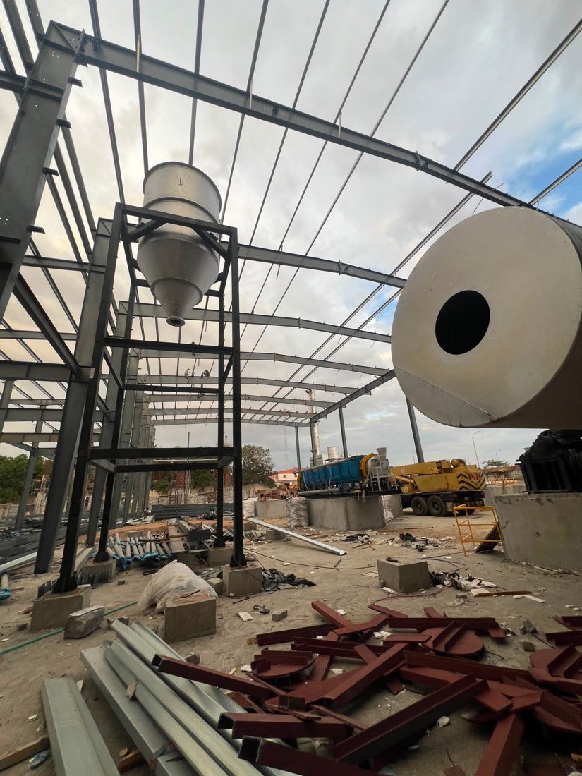 Structural Steel Shed Erection &mdash; FTP site work, Erode