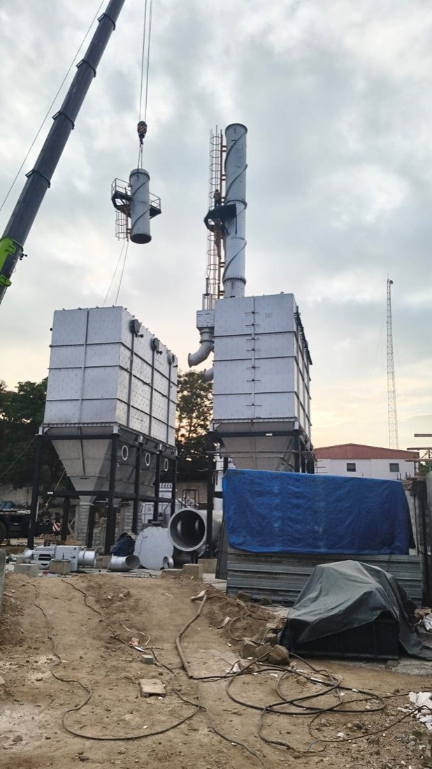 Dust Collector Units & Chimney Erection &mdash; FTP site work, Erode